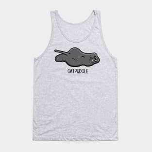 CATPUDDLE Funny cat as a puddle Digital Illustration Tank Top